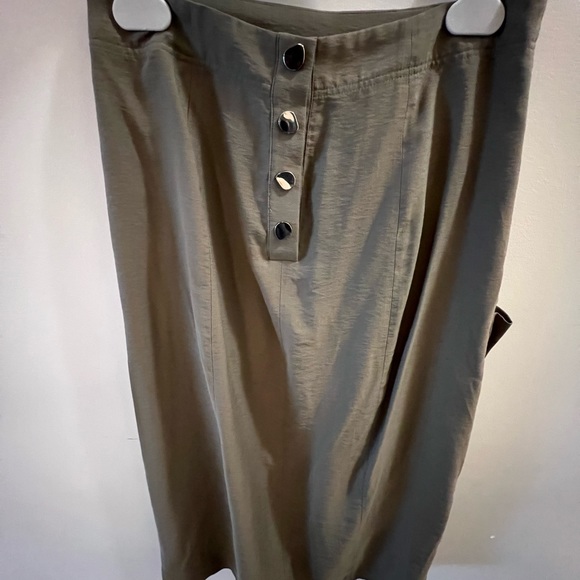 Tibi Washed Viscose Twill Asymmetrical Flap Skirt - Picture 3 of 6